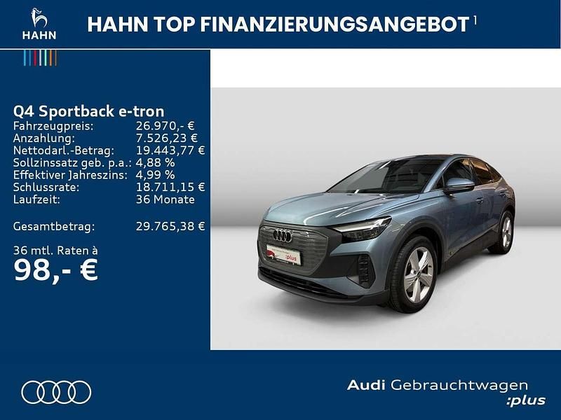 Gebraucht Audi Q4 e-tron 150 kW (204 PS) 2022 Geysirblau metallic SUV