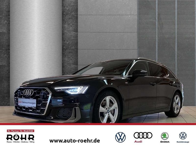 Mythosschwarz metallic Gebraucht 2024 Audi A6 S-Line Kombi | 44.200 € (Guter Preis) - Bild 1/4