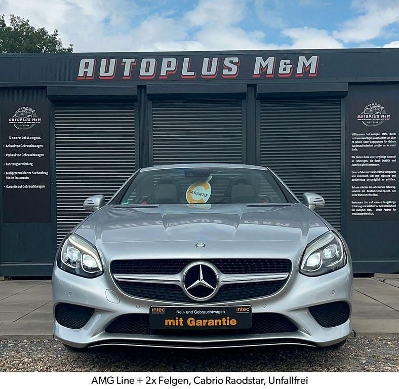 Silber Gebraucht 2016 Mercedes SLC180 AMG line Cabrio | 25.999 € (Fairer Preis) - Bild 1/4