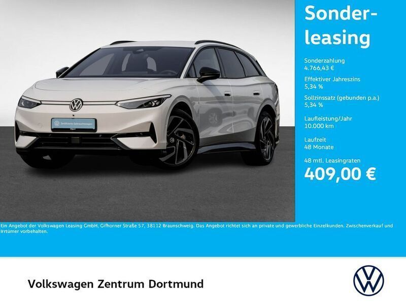 Gletscherweiß metallic Gebraucht 2024 VW ID.7 Pro Limousine | 48.011 € (Etwas zu teuer) - Bild 1/4