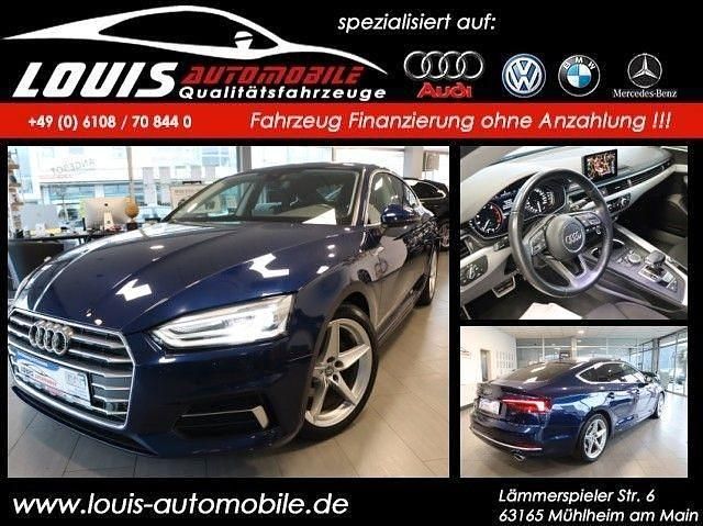 Blau Gebraucht 2019 Audi A5 Sportback Sport Kleinwagen | 21.950 € (Guter Preis) - Bild 1/4