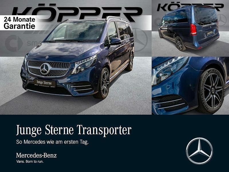 Sodalithblau met. Gebraucht 2024 Mercedes V220 AMG Van / Kleinbus | 55.555 € (Fairer Preis) - Bild 1/4