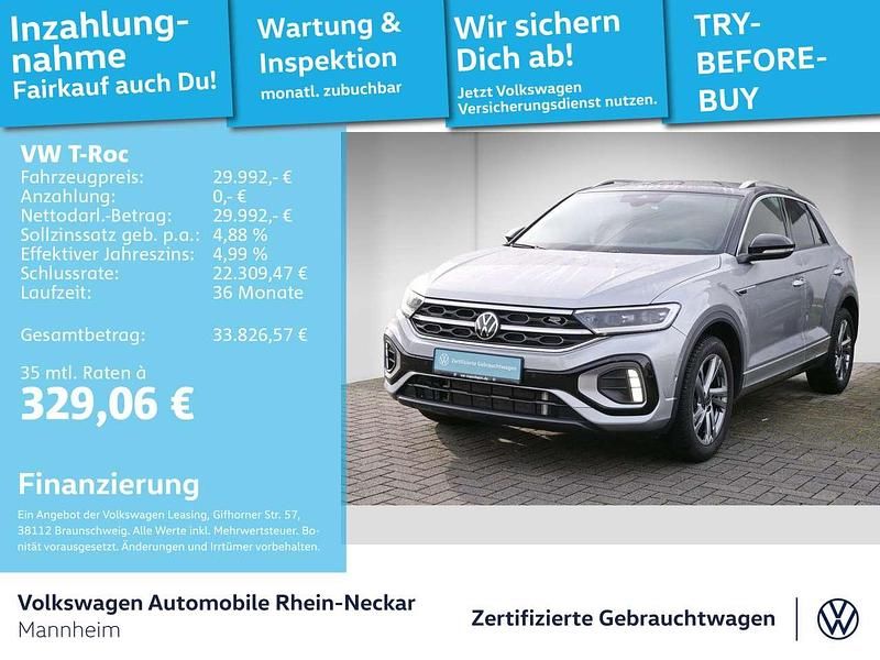 Pyritsilber metallic Gebraucht 2025 VW T-Roc R-line SUV | 29.992 € (Fairer Preis) - Bild 1/4