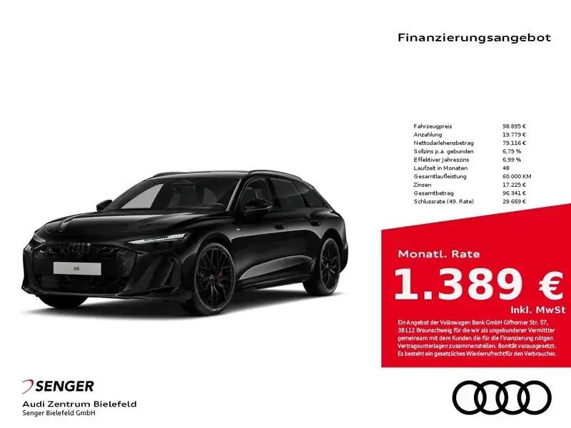 Schwarz Neu 2025 Audi A6 Edition .1 Kombi | 98.895 € - Bild 1/1