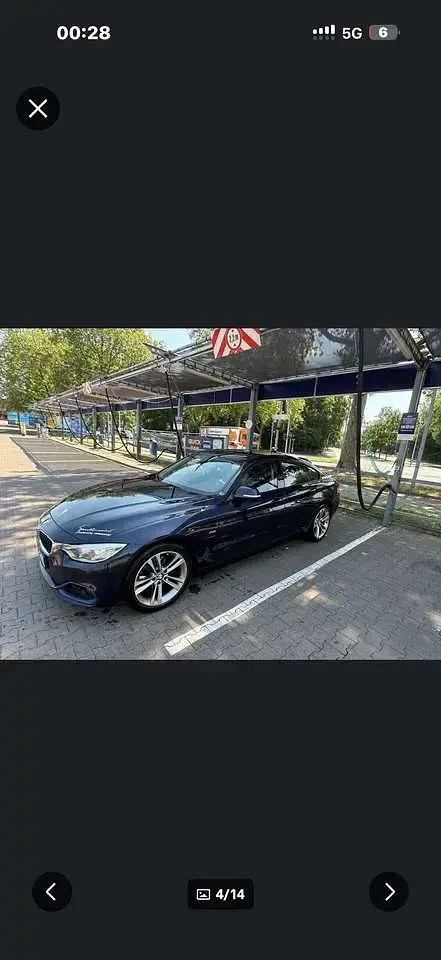 Gebraucht BMW 420 Gran Coupé Sport Line 190 PS (139 kW) 2017 Blau Coupé