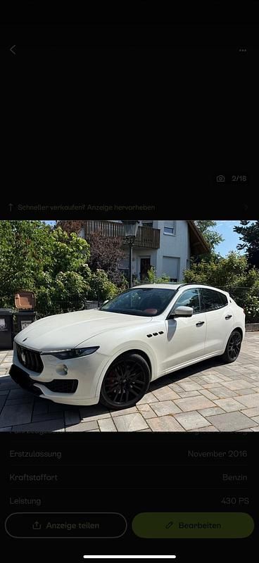 Weiß Gebraucht 2016 Maserati Levante SUV | 35.000 € - Bild 1/4