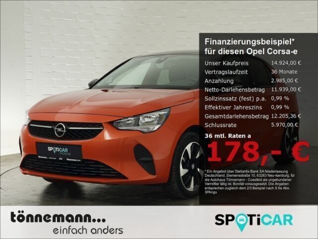 Orange Gebraucht 2021 Opel Corsa-e Edition Kleinwagen | 14.924 € (Guter Preis) - Bild 1/3