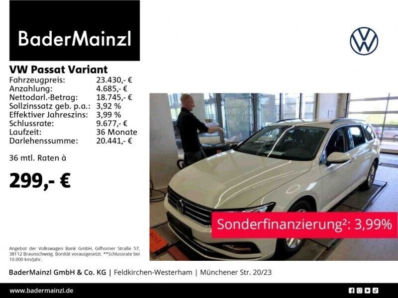 Weiß Gebraucht 2020 VW Passat Business Kombi | 23.430 € (Fairer Preis) - Bild 1/3