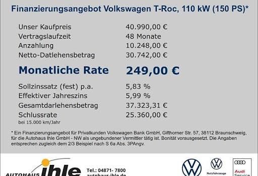 Neu VW T-Roc Style 150 PS (110 kW) 2026 Grau SUV