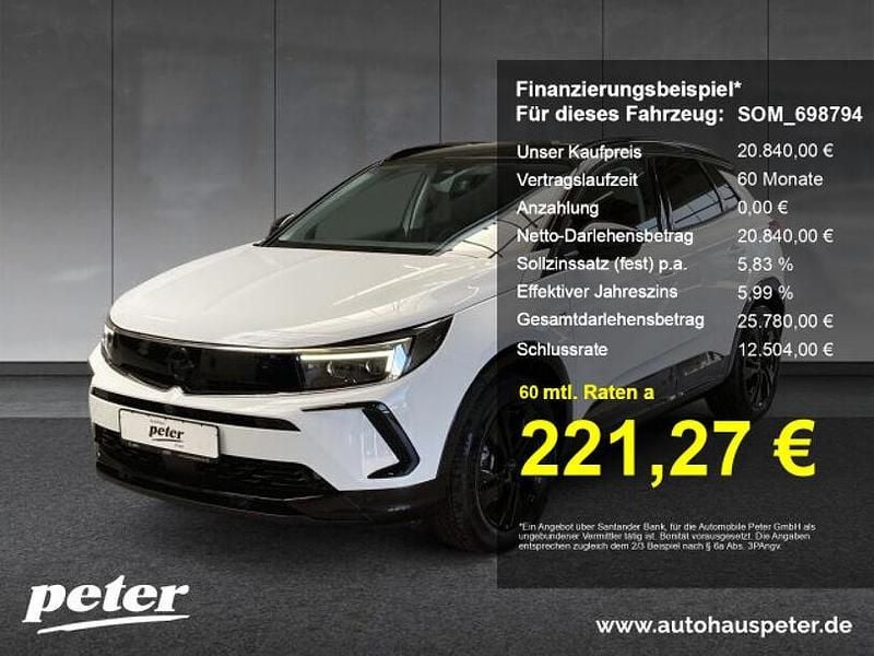 Lack weiss banquise/deckende l Gebraucht 2023 Opel Grandland X GS Line SUV | 20.840 € (Guter Preis) - Bild 1/4