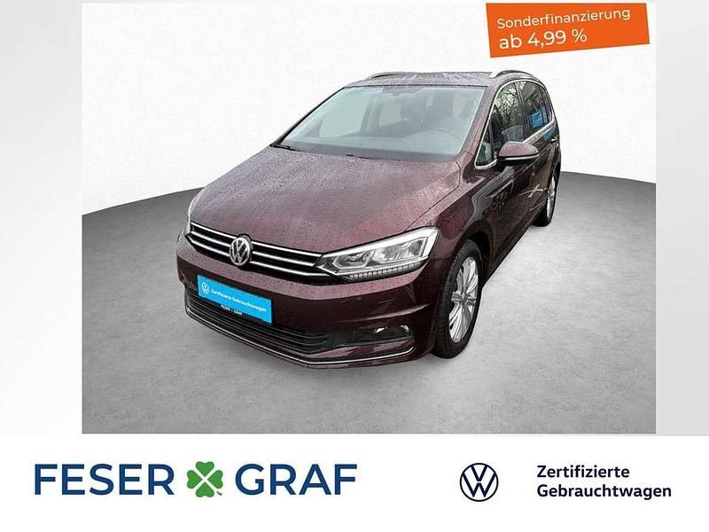 Gebraucht VW Touran Highline 190 PS (139 kW) 2018 Crimson red metallic Van / Kleinbus