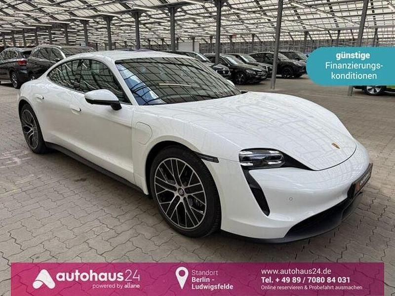 Weiß Gebraucht 2021 Porsche Taycan Limousine | 50.990 € (Superpreis) - Bild 1/4