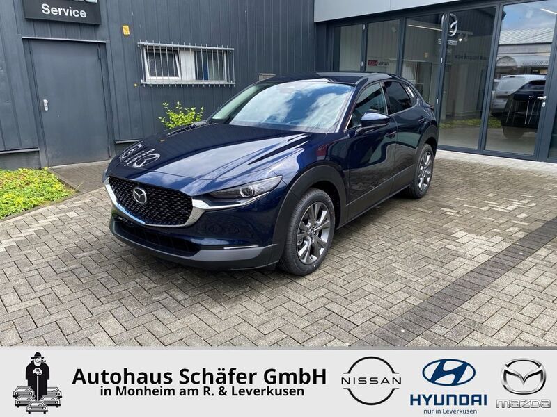 Deep crystal blue Gebraucht 2024 Mazda CX-30 Exclusive SUV | 29.358 € (Fairer Preis) - Bild 1/4
