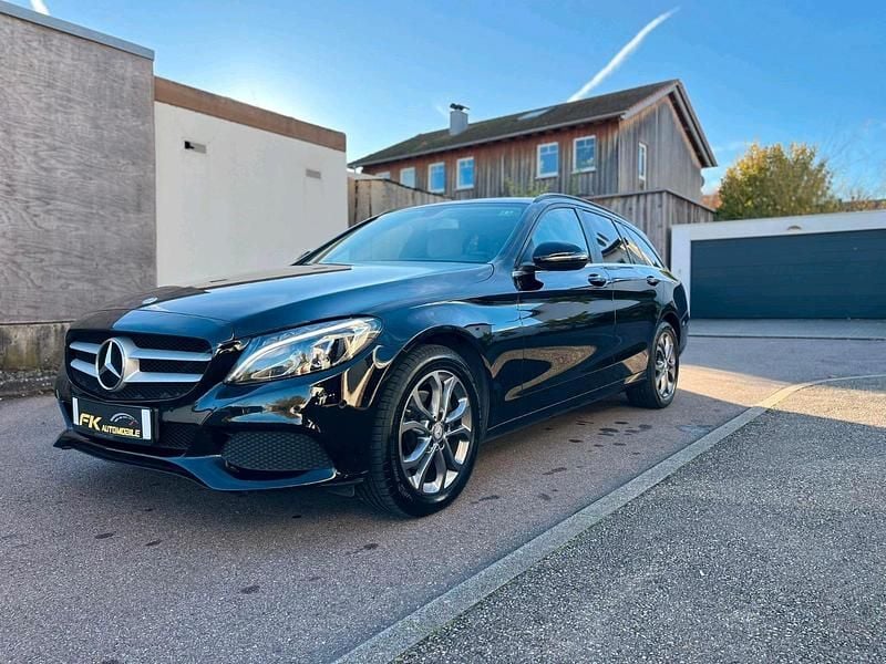 Schwarz Gebraucht 2015 Mercedes C220 Exclusive Kombi | 12.990 € (Fairer Preis) - Bild 1/4