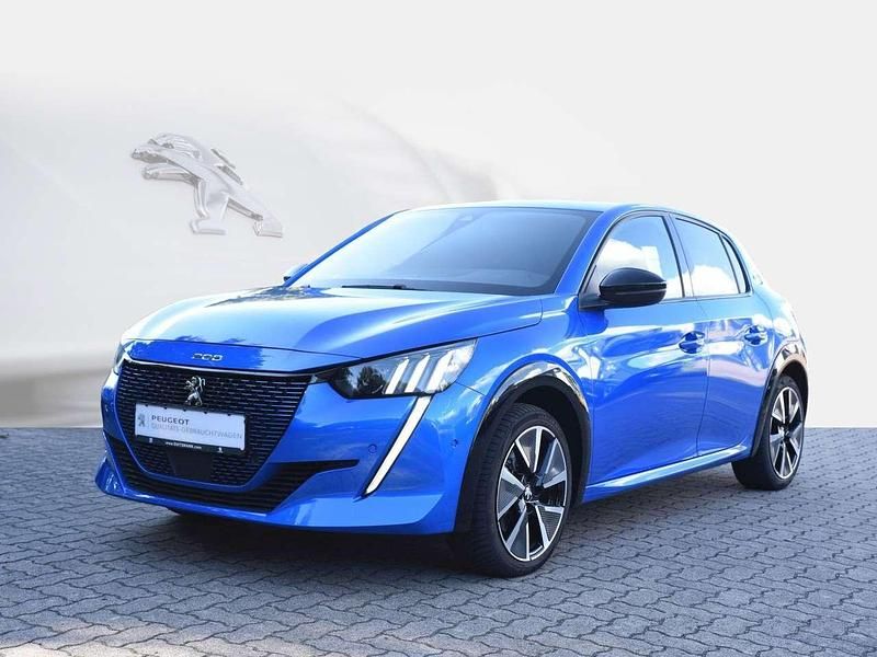 Blau/typ aussenverkleidung met Gebraucht 2021 Peugeot e-208 GT Kleinwagen | 18.490 € (Fairer Preis) - Bild 1/4