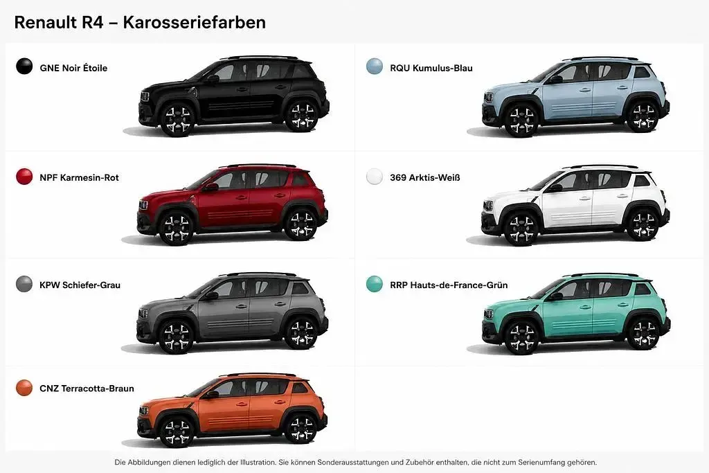 Neu Renault 4 E-Tech Evolution 110 kW (150 PS) 2026 SUV