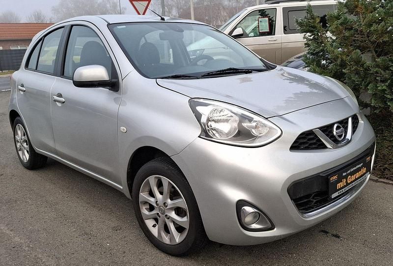 Silber Gebraucht 2016 Nissan Micra Acenta Kleinwagen | 4.990 € (Superpreis) - Bild 1/4