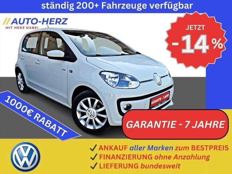 Pure weiß Gebraucht 2015 VW up! CLUB Kleinwagen | 6.880 € (Fairer Preis) - Bild 1/3