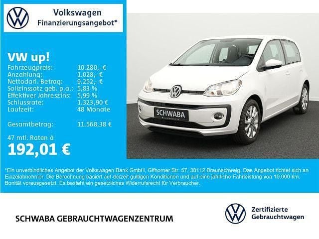 Weiß Gebraucht 2019 VW up! move up! Kleinwagen | 10.280 € (Guter Preis) - Bild 1/4