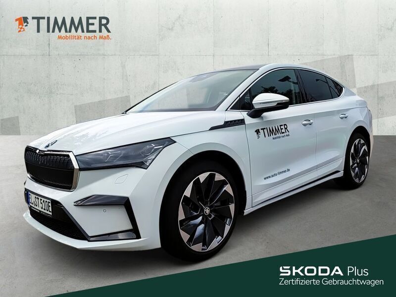 Moonweiß perleffekt Gebraucht 2024 Skoda Enyaq iV SUV | 40.987 € - Bild 1/4