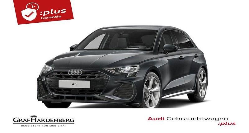 Grau Gebraucht 2024 Audi A3 Sportback S-Line Limousine | 33.930 € (Guter Preis) - Bild 1/3