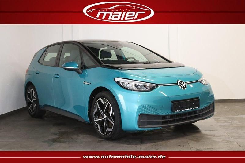 Blau Gebraucht 2021 VW ID.3 Pro Kleinwagen | 17.700 € (Guter Preis) - Bild 1/4