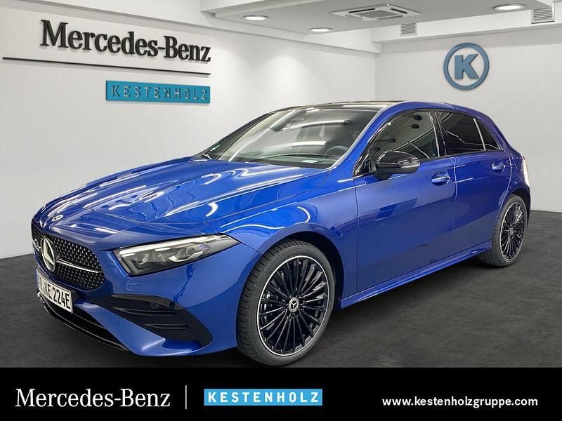 Spektralblau Gebraucht 2024 Mercedes A250 AMG Limousine | 41.550 € - Bild 1/4