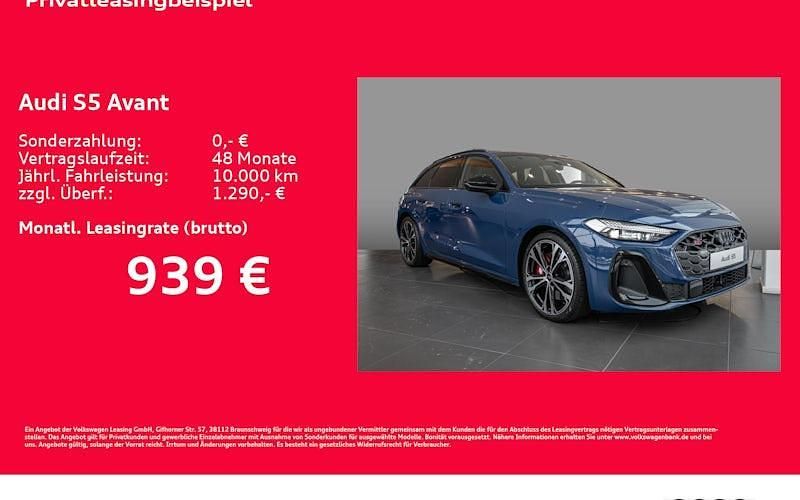 Neu Audi S5 Ambiente 367 PS (269 kW) 2025 Blau Kombi