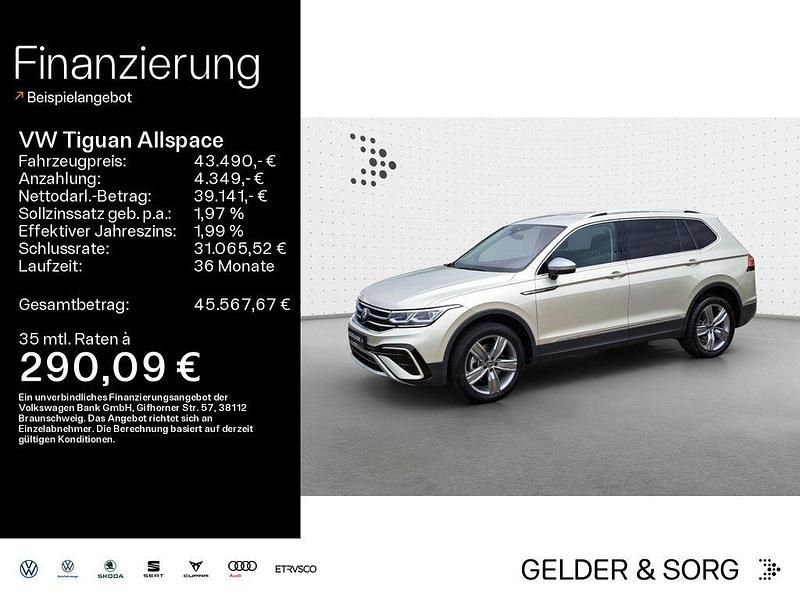 Silber Gebraucht 2024 VW Tiguan Allspace Elegance SUV | 43.490 € (Fairer Preis) - Bild 1/4