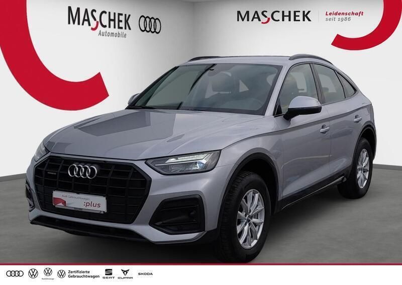 Florettsilber metallic Gebraucht 2021 Audi Q5 Sportback Advanced SUV | 35.440 € (Fairer Preis) - Bild 1/4