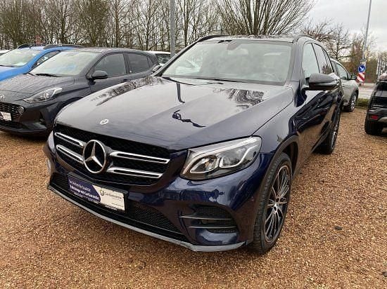 Cavansitblau metallic paint Gebraucht 2017 Mercedes GLC220 AMG line SUV | 29.990 € (Etwas zu teuer) - Bild 1/4