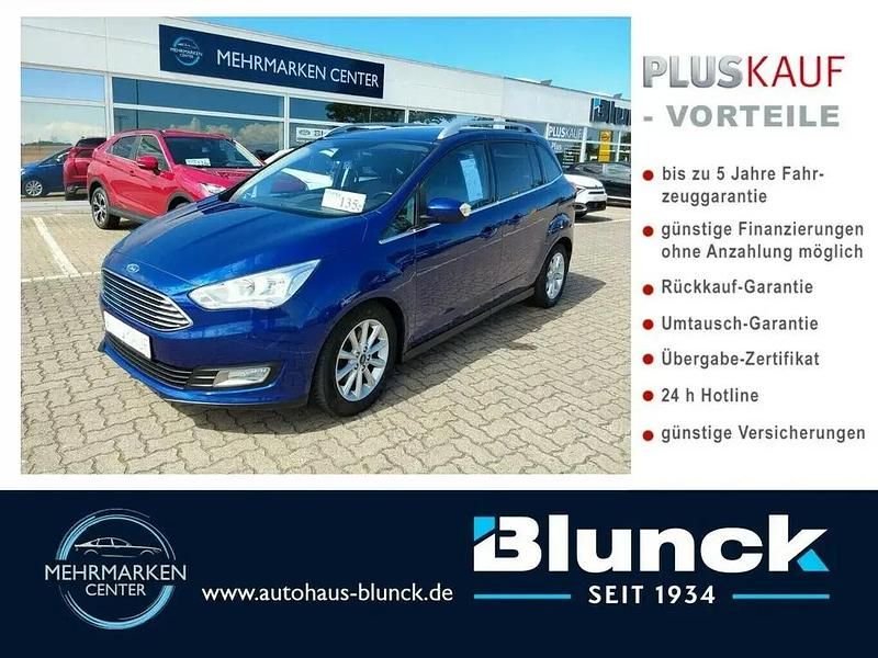 Indicblau Gebraucht 2017 Ford Grand C-Max Titanium Van / Kleinbus | 10.990 € (Fairer Preis) - Bild 1/4