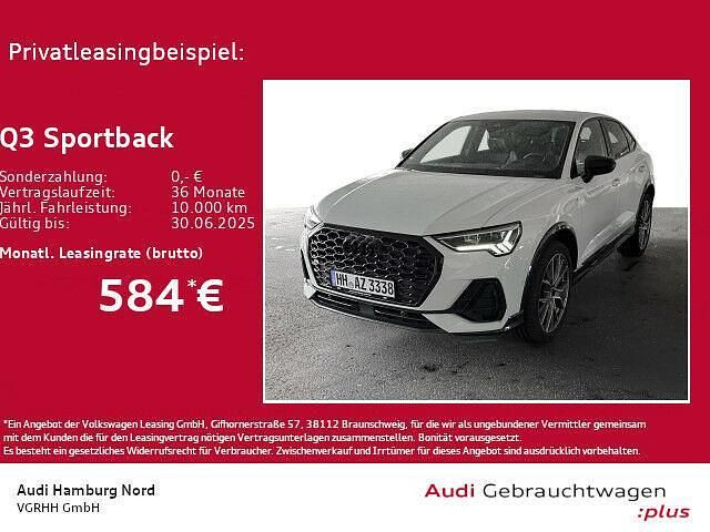 Gletscherweiß metallic Gebraucht 2024 Audi Q3 Sportback S-Line SUV | 46.980 € (Teuer) - Bild 1/2