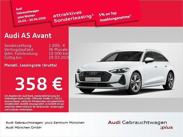 Gebraucht Audi A5 Ambiente 204 PS (150 kW) 2025 Gletscherweiß metallic Kombi