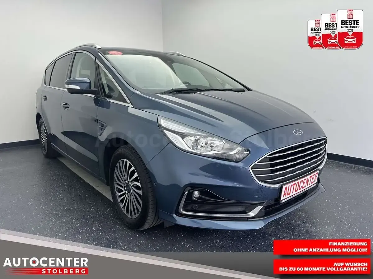 Gebraucht Ford S-MAX Titanium 150 PS (110 kW) 2020 Blau Van / Kleinbus