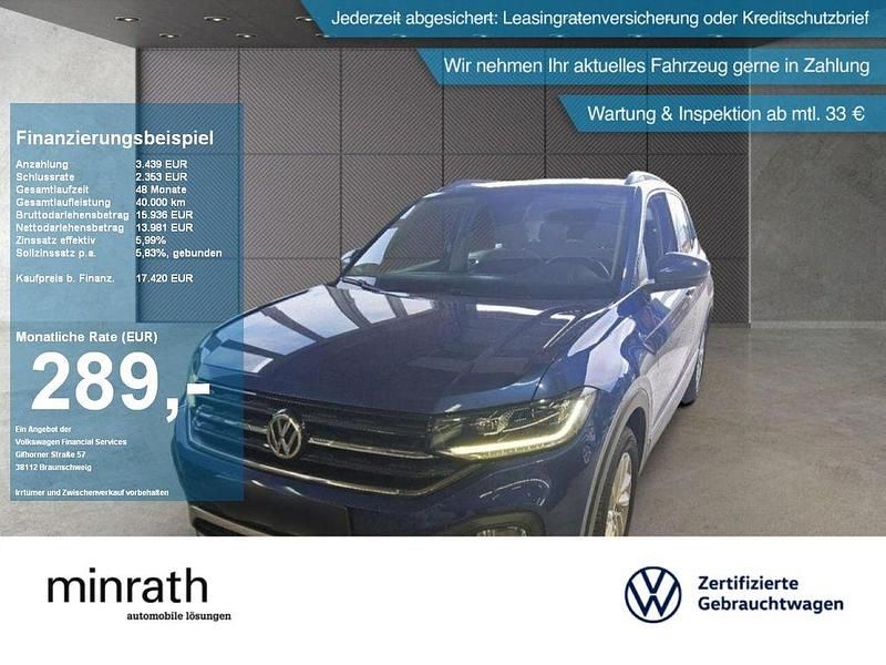 Blau Gebraucht 2019 VW T-Cross Life SUV | 17.420 € (Fairer Preis) - Bild 1/4