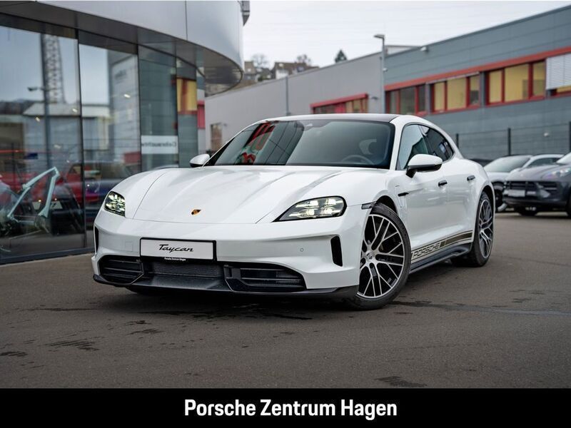 Weiß Neu 2025 Porsche Taycan Sport Turismo Limousine | 119.089 € (Superpreis) - Bild 1/4