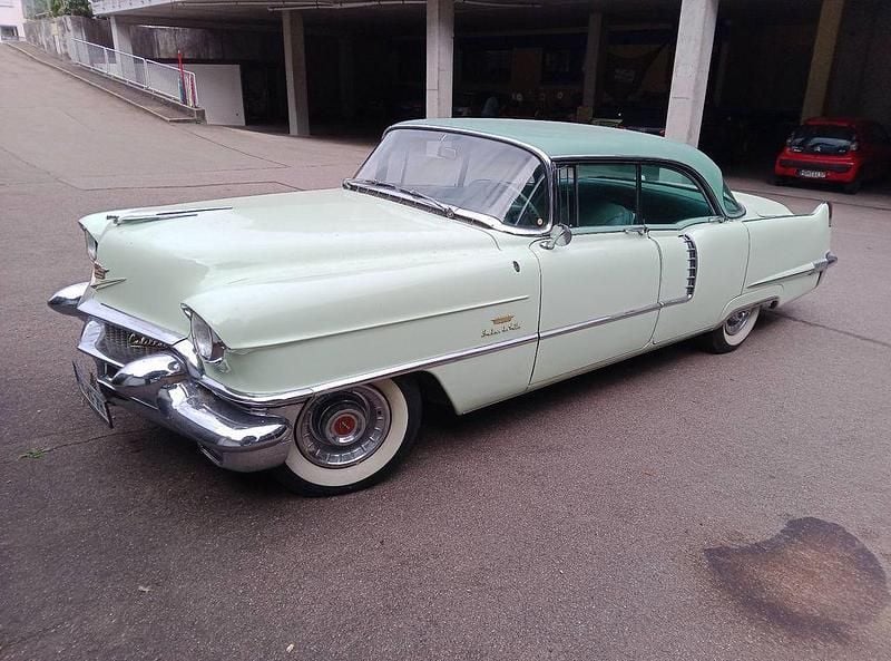 Second-hand Cadillac Deville 286 CP (210 kW) 1956 Verde Berlinǎ