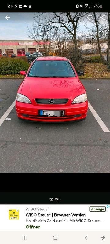 Gebraucht Opel Astra 101 PS (74 kW) 2001 Rot Coupé