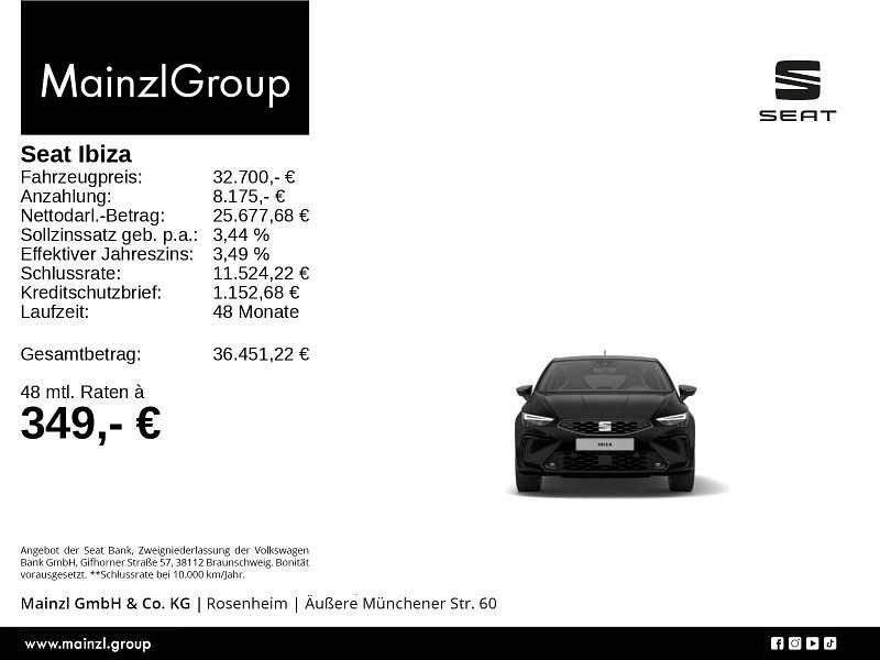 Neu Seat Ibiza FR 158 PS (116 kW) 2026 Schwarz Limousine