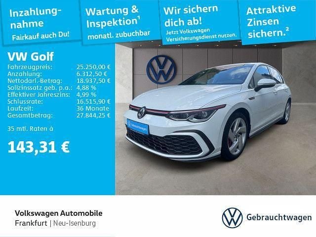 Pure white Gebraucht 2022 VW Golf VIII GTI Limousine | 25.250 € (Superpreis) - Bild 1/4