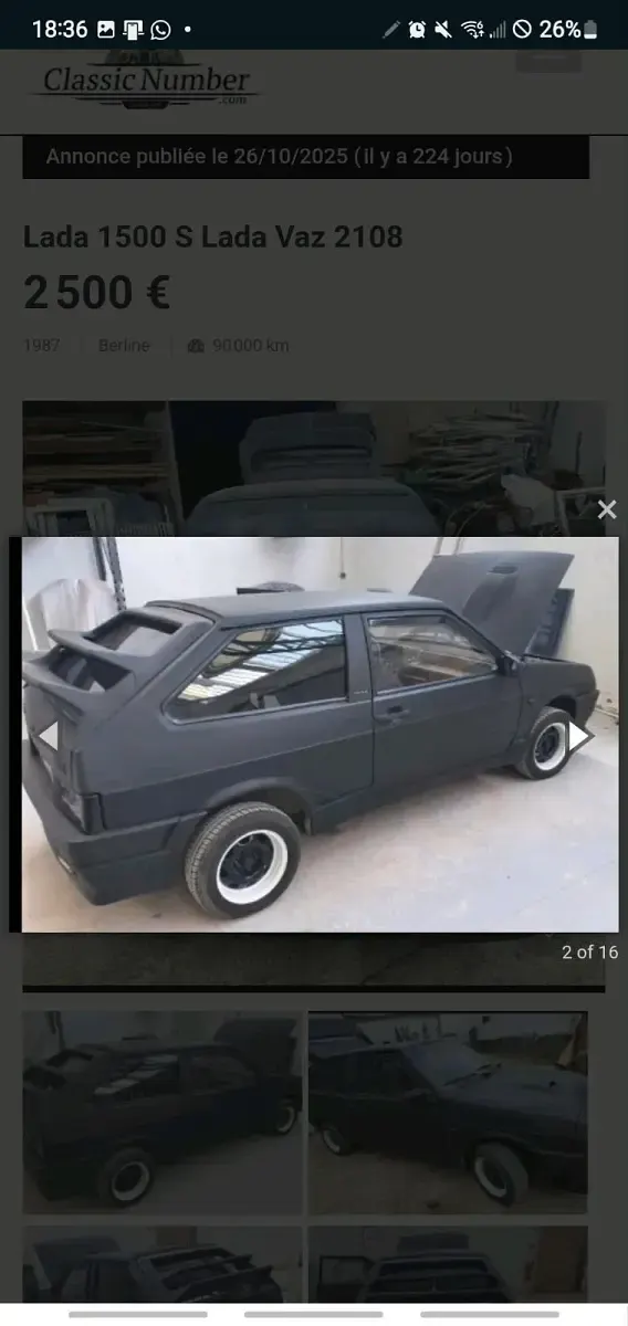 Gebraucht Lada 2108 120 PS (88 kW) 1987 Schwarz Kleinwagen