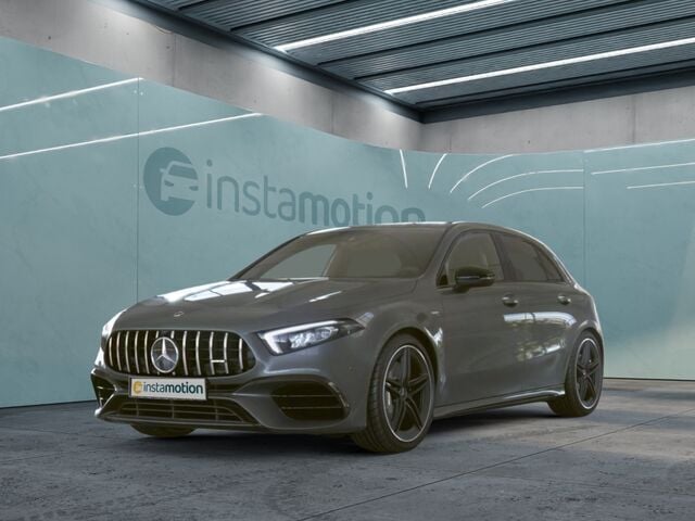 Grau Gebraucht 2021 Mercedes A45 AMG AMG Limousine | 46.548 € - Bild 1/2