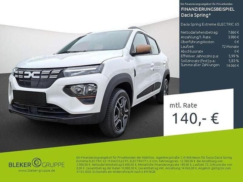 Gebraucht Dacia Spring Extreme 47 kW (65 PS) 2023 Polar weiß Kleinwagen