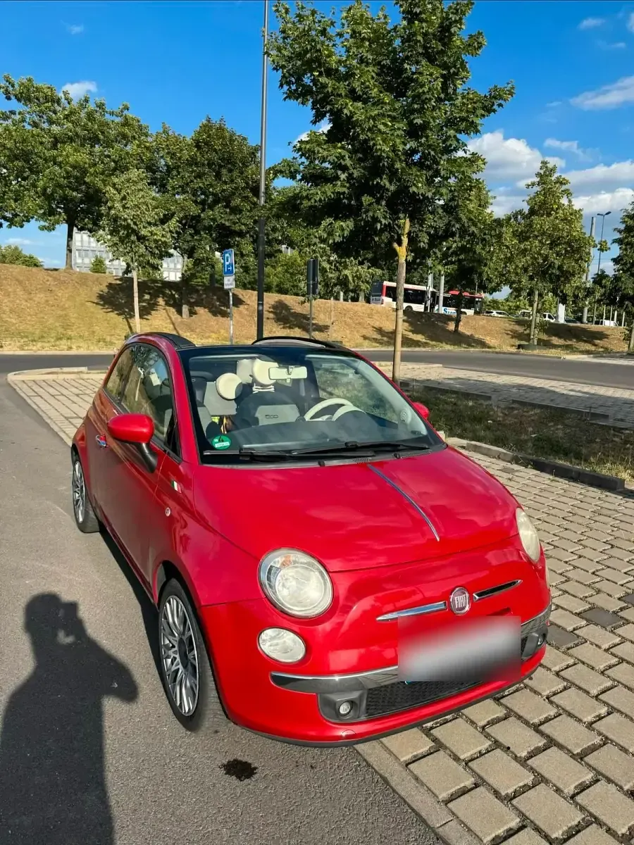 Gebraucht Fiat 500 101 PS (74 kW) 2010 Rot Cabrio