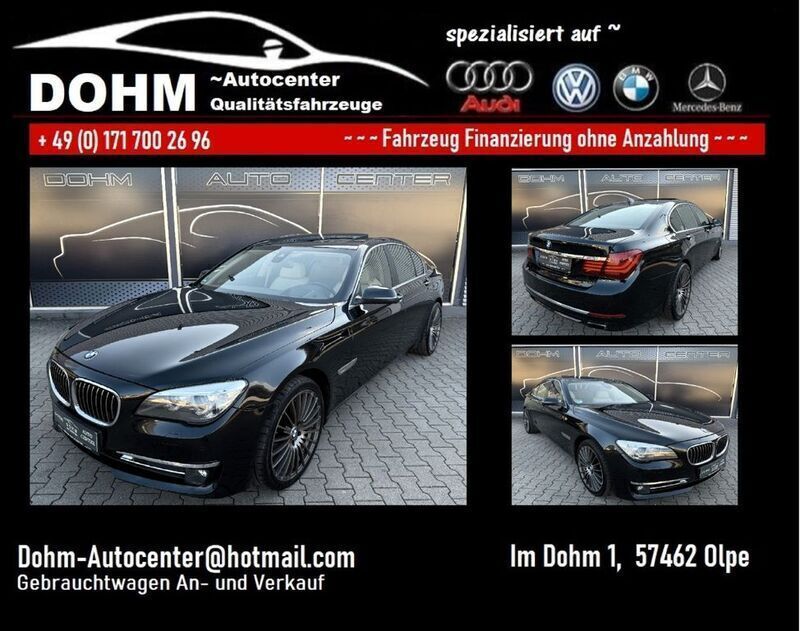 Schwarz Gebraucht 2014 BMW 740 Limousine | 13.948 € (Guter Preis) - Bild 1/4