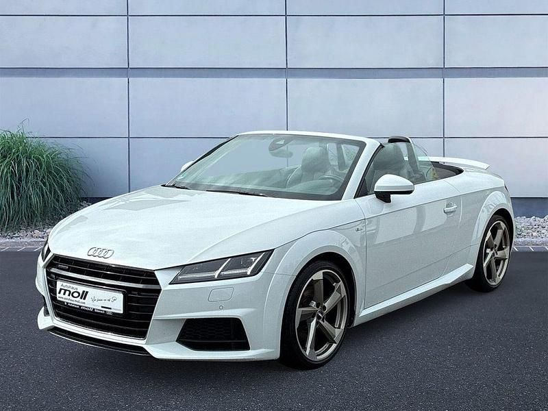 Weiß Gebraucht 2018 Audi TT Roadster S-Line Cabrio | 27.490 € (Guter Preis) - Bild 1/4