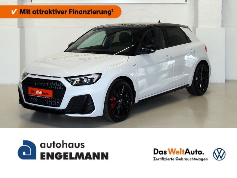 Weiß metallic Gebraucht 2022 Audi A1 Sportback S-Line Kleinwagen | 37.690 € - Bild 1/4