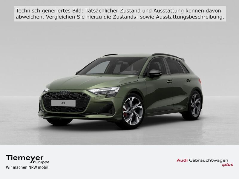 Grün Gebraucht 2024 Audi A3 Sportback S-Line Limousine | 39.999 € (Fairer Preis) - Bild 1/4