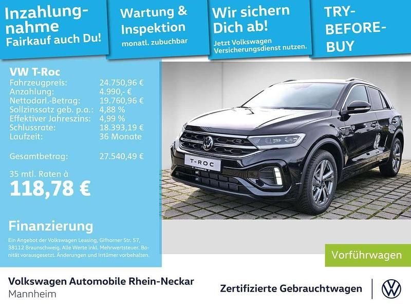 Deep black perleffekt Gebraucht 2024 VW T-Roc R-line SUV | 23.799 € (Superpreis) - Bild 1/3